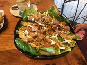 Chickn Caesar salad  at Vegan Junk Food Bar - De Pijp in Amsterdam