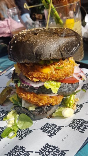 Amazing Burger! at Vegan Junk Food Bar - De Pijp in Amsterdam