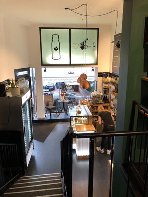 Bottom part of the café at Lebeleicht Hamburg in Hamburg