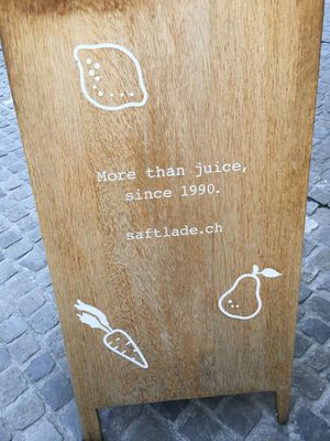 The web address  at Saftlade in Zurich