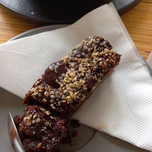 Hemp seed brownie at Amore Food Market & Cafe in Timaru