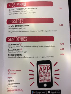 English menu 3 at B.GOOD in Nuremberg