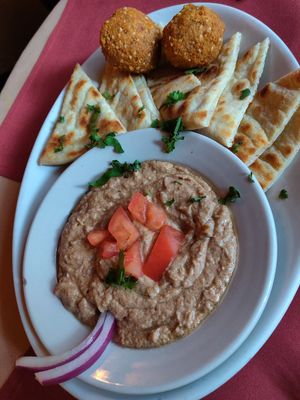 Egyptian appetizer at Aya's Cafe in Philadelphia