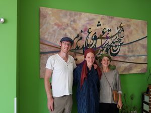 Our dear guestes from Germany at Zima Healthy Food in Isfahan