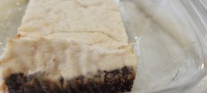 Vegan Sour Cream Lemon Bar on GF Ginger Cookie-Graham crust by Heaven Sent Foods at The Pizza Patio in Flagstaff