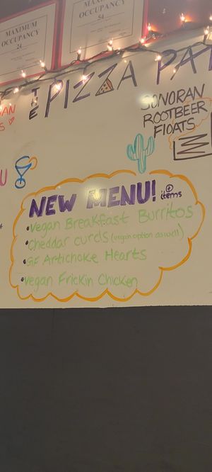 New vegan items at The Pizza Patio in Flagstaff