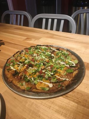 Vegan Taco Loco Cauliflower Crust  at The Pizza Patio in Flagstaff
