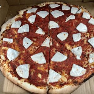 Large GF thin crust vegan cheese  at The Pizza Patio in Flagstaff