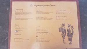 Eden vegetarian menu 2. at Eden Eco Village in Kampot