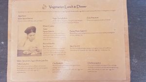 Eden vegetarian menu 1. at Eden Eco Village in Kampot