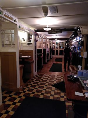 View at the entrance, with several booths at The Porterhouse in Killarney