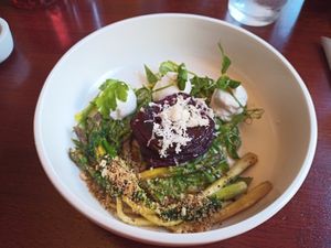Delicious baked beetroot starter with hints of citrus at The Porterhouse in Killarney