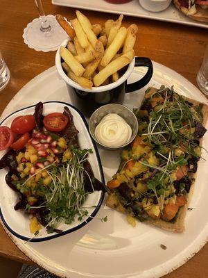 Vegan vegetable tart  at The Porterhouse in Killarney