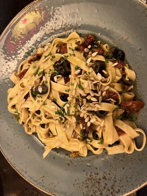 Tagliatelle (delicious, though maybe a touch over-oily)  at The Porterhouse in Killarney