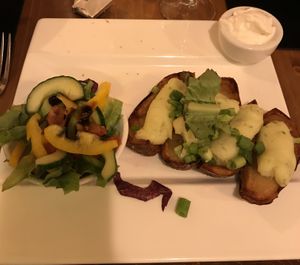 Vegan potato skins.  at The Porterhouse in Killarney