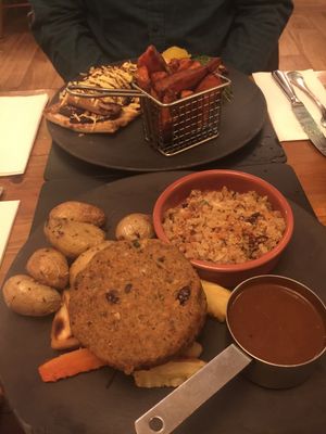 Nut roast and beetroot tart at The Porterhouse in Killarney