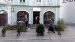 The entry to KROWARZYWA. Gdańsk, Poland at Krowarzywa in Gdansk