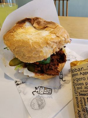 Pastrami sandwich at Krowarzywa in Gdansk