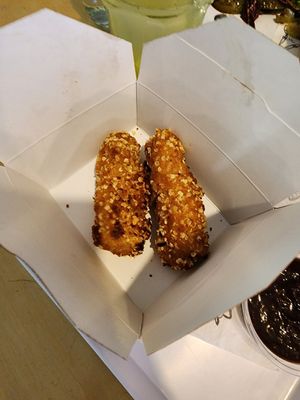 Chicken strips as a side at Krowarzywa in Gdansk