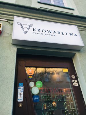 the outside  at Krowarzywa in Gdansk