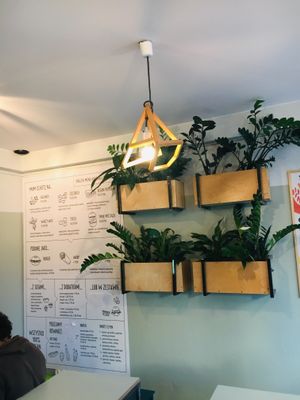  the menu  at Krowarzywa in Gdansk