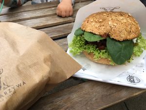 Burger & bowl at Krowarzywa in Gdansk