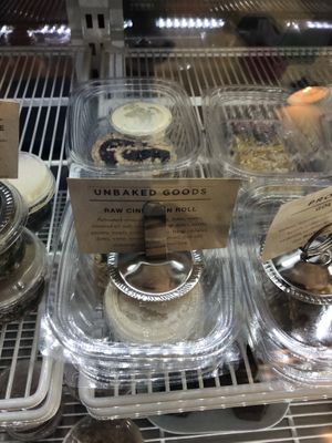 Raw vegan cinnamon rolls  at The Nectary in Healdsburg