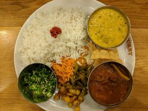 Success! With some bonus jalepeno that was more than I bargained for. at Pongala in Osaka