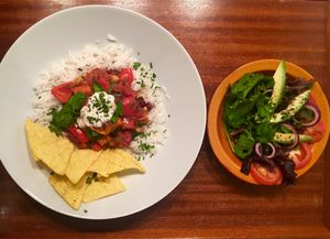 Vegan Sweet Potato Chilli  at True Story in York