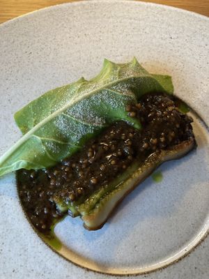 Mushrooms  at Restaurant Moment in Roende