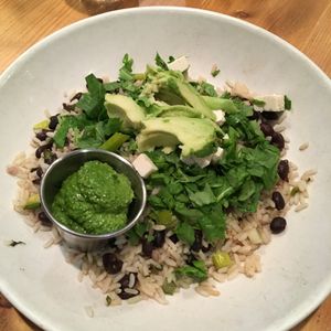 Vegan Cuban breakfast at Cafe Patachou in Carmel