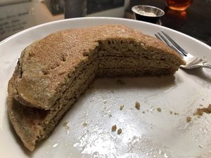 Partially eaten Bee Stack at Sleepy Bee Cafe - Oakley in Cincinnati