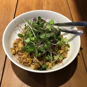 The vegan Bangkok bowl at Moringa Restaurant - favorite dish of the trip, had twice, wanted to have again! at Moringa in Siem Reap