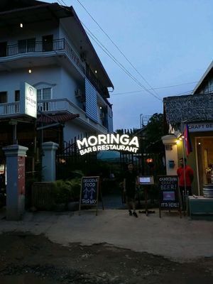 outside at Moringa in Siem Reap