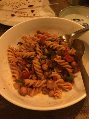 Arribiata pasta bowl  at Moringa in Siem Reap