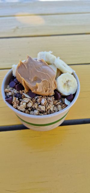 Build your own smoothie bowl at Ice and Beans Cafe in Caye Caulker