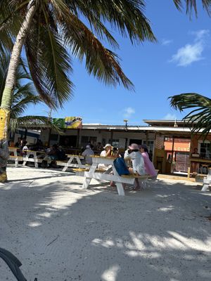   at Ice and Beans Cafe in Caye Caulker