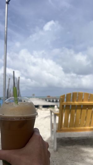 Ice caffe  at Ice and Beans Cafe in Caye Caulker