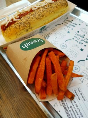 Sweet potato fries at Fressh in Birmingham