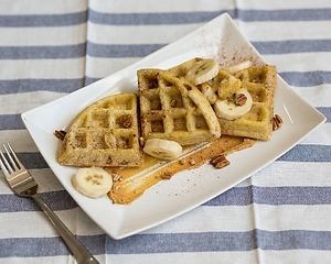 Gluten free waffles at Cure Cafe in Miami