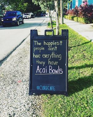 Our every day Humor  at Cure Cafe in Miami