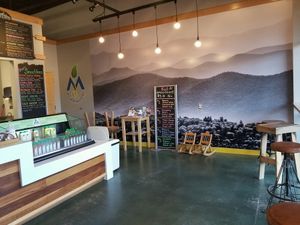 Great decor at Mountain Juicery in Asheville