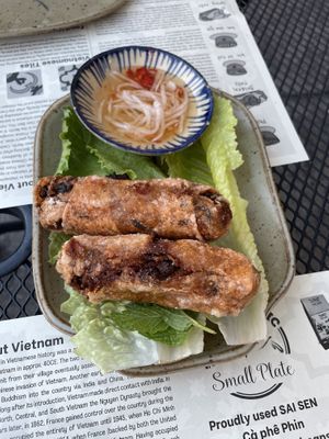 Crispy golden roll  at Sen Organic Small Plate in Richmond