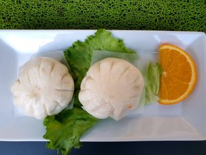 Banh bao with vegetables at L'Usyne in Marseille