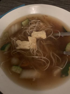 Tofu soup at L'Usyne in Marseille