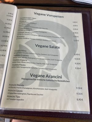 Speisekarte Teil 1 at Romikulum in Trier