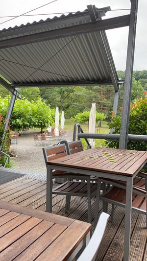 Backside terrace  at Romikulum in Trier