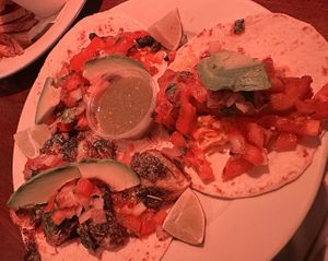 3 tacos for $15: large portions for the price   at No5nyc & The Vegoist in Astoria