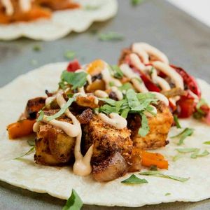 Vegan Buffalo Cauliflower taco with cucumber-walnut ranch  at No5nyc & The Vegoist in Astoria