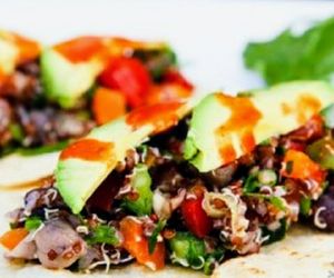 Vegan 4 Bean & Quinoa taco at No5nyc & The Vegoist in Astoria